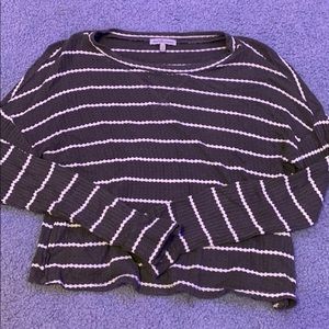 Cute Striped Green Long-sleeve top